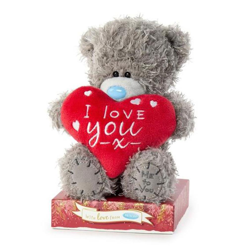 7" I Love You Padded Heart Me to You Bear Extra Image 1